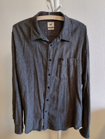 Herren Hemd Lee kariert Slim Fit Grösse XL Baumwolle