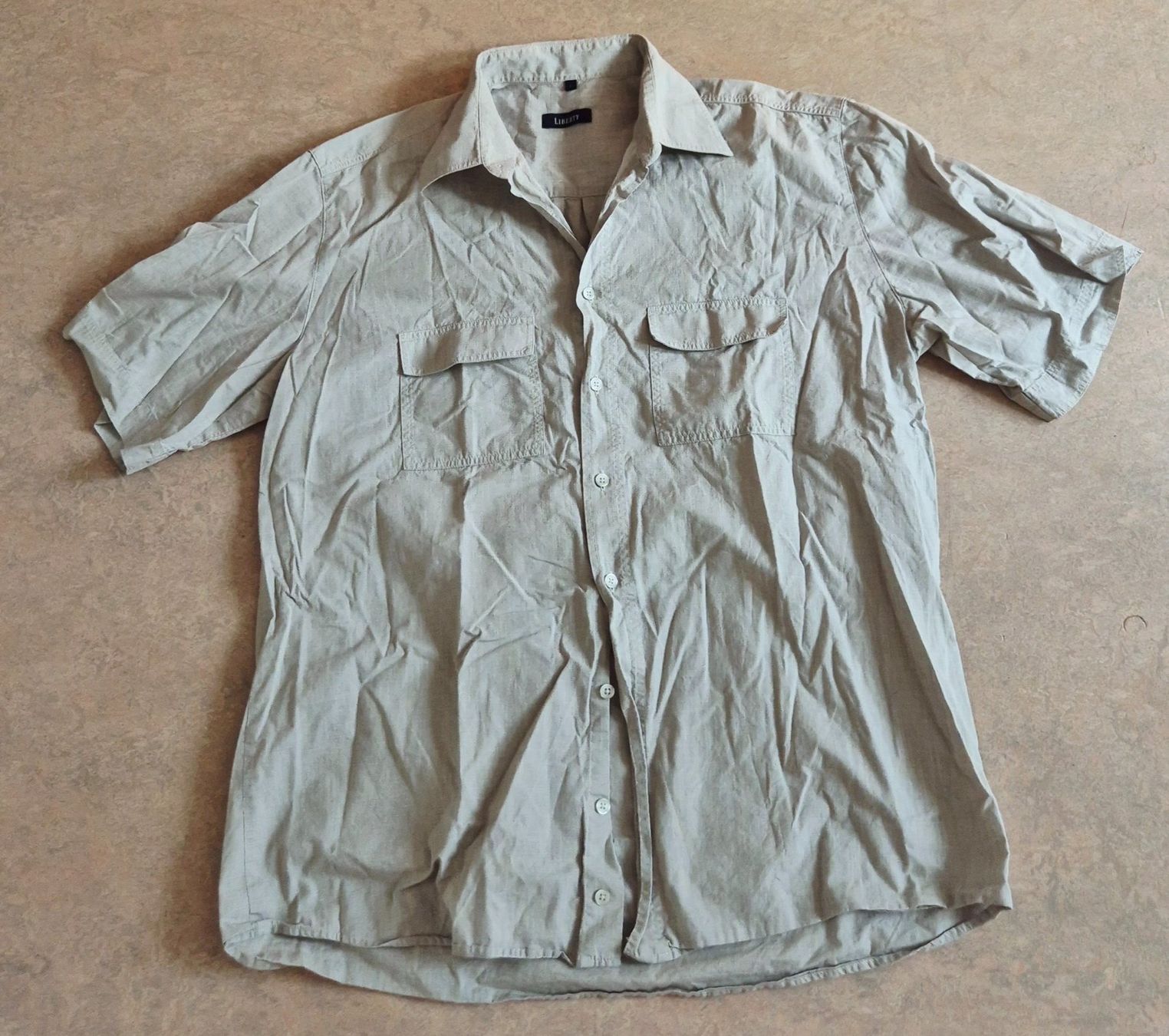 Camicie: HEMD BLUSE LIBERTY L 40 LEINEN BEIGE BASIC,  TOP ZU JEANS – Nuovo (secondo la descrizione) da Elsau venduto da the-colorful-side 4