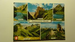 Antike Postkarte Appenzeller Berge