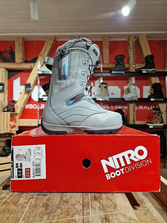 Scarpe da uomo: NITRO CROWN TLS SNOWBOARD BOOTS | GREY BLUE – Usato da Grindelwald venduto da Backdoor_Shop