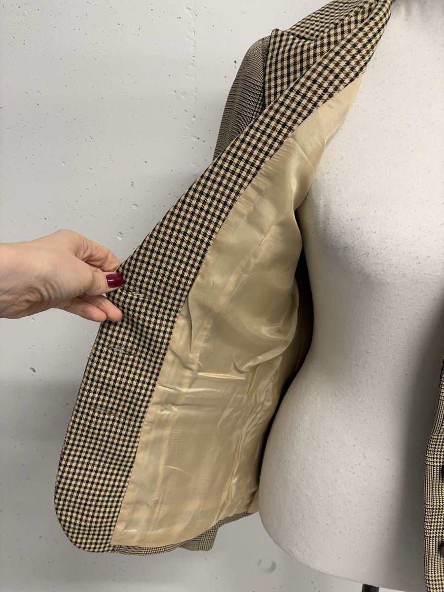 Morgan Giacche: Morgan Blazer Gr. 36 kariert beige braun Boho chic – Nuovo (secondo la descrizione) da Regensdorf venduto da secondchancefashion 4