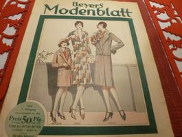 Modenschau  Schnittbogen 1929 Design Art De Co Schneider Mod