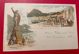 LITHO : Souvenir de Lugano um ca. 1900 // ungelaufen