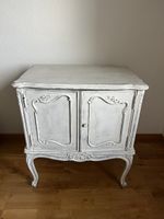 Kommode mit Klappe und Türen weiss Shabby Chic Stil