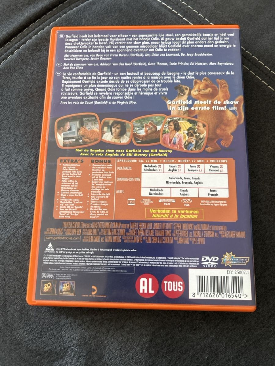 Tous les DVDs: Garfield film dvd – D'occasion à Yverdon-les-Bains par Satim1 1