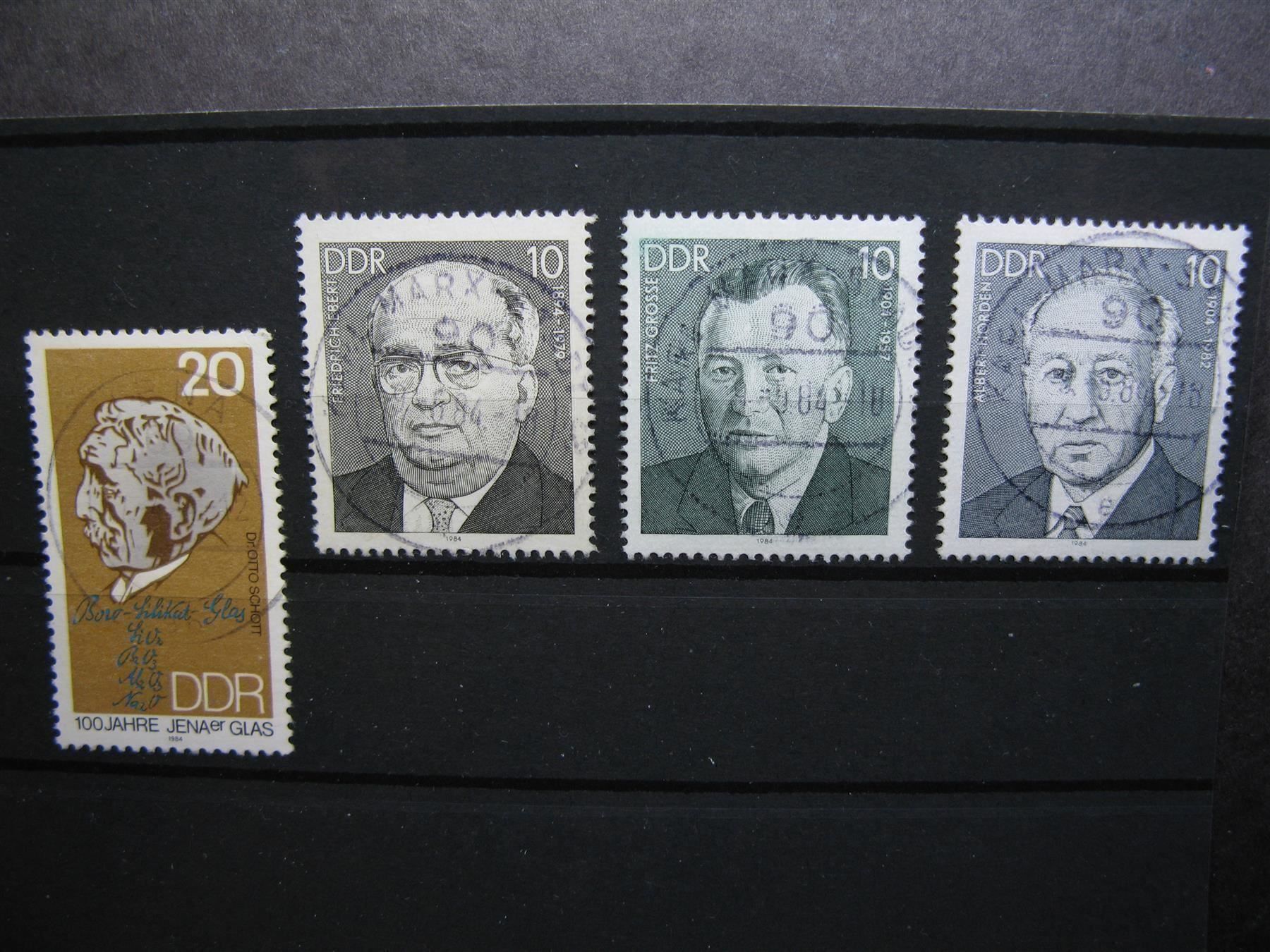 Tutti i francobolli: DDR 1984  Glas / Persönlichkeiten XII – Usato da Wil SG venduto da fva01
