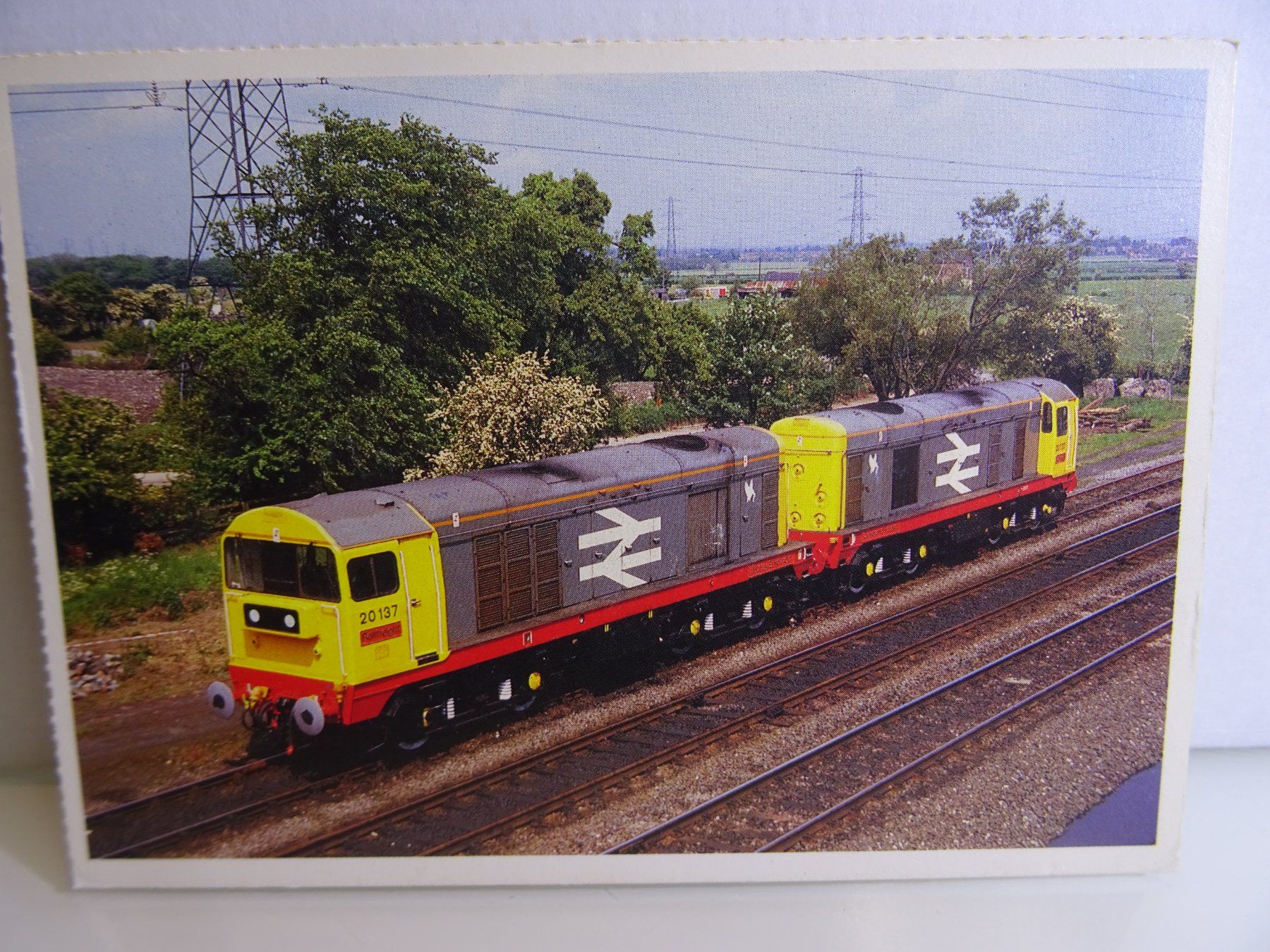 Cartoline postali: AK BR Diesellok Class 20 20137+20122 Eaglescliffe 5.5.1987. – Usato da Teufen AR venduto da Brandan2171