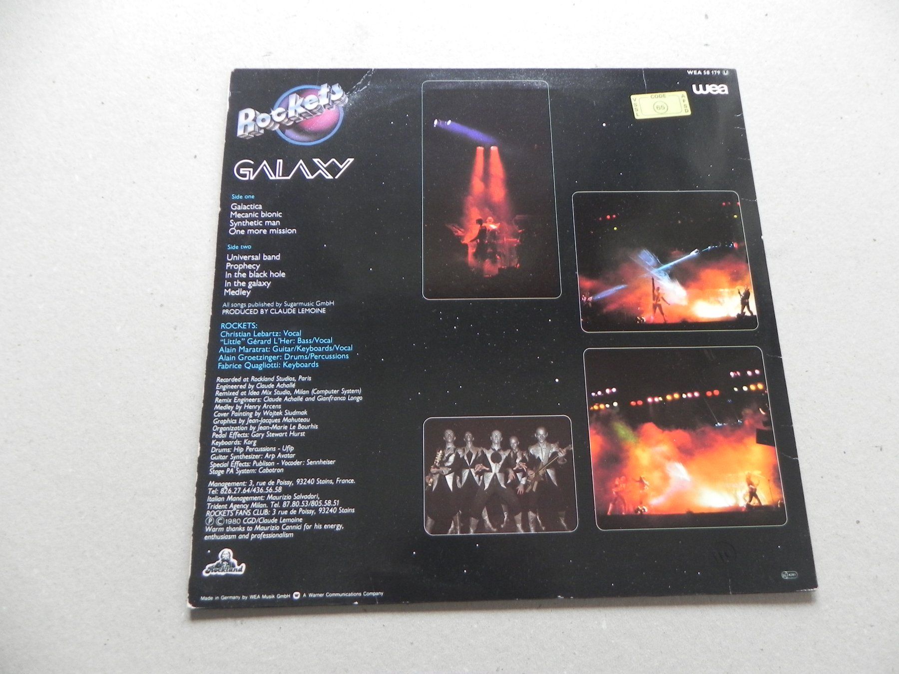 Schallplatten: LP Italo Disco Electro Synth Pop Rockets 1980 Galaxy – Gebraucht aus Siebnen von krimsie 1