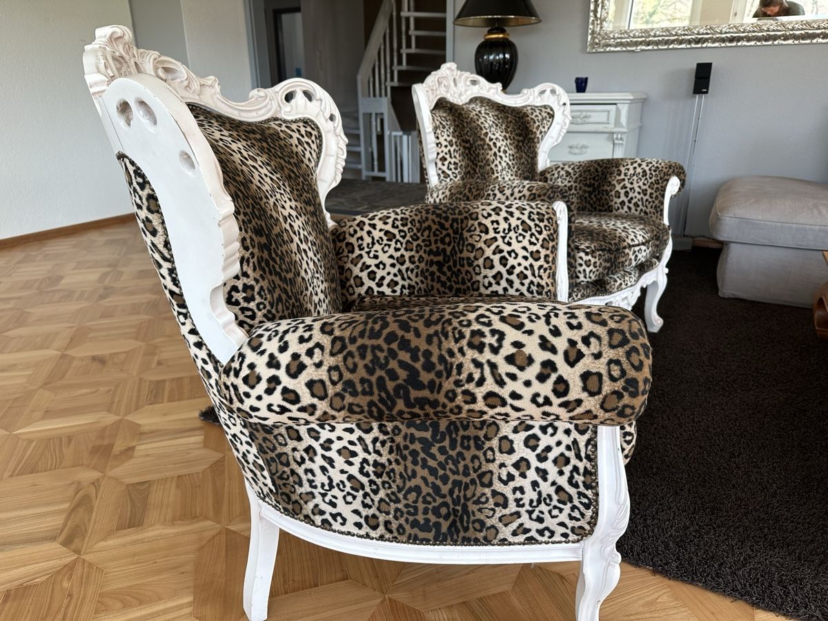 Poltrone: Wohnzimmer Leopardensessel 2x – Usato da Lupsingen venduto da New-Haven 1