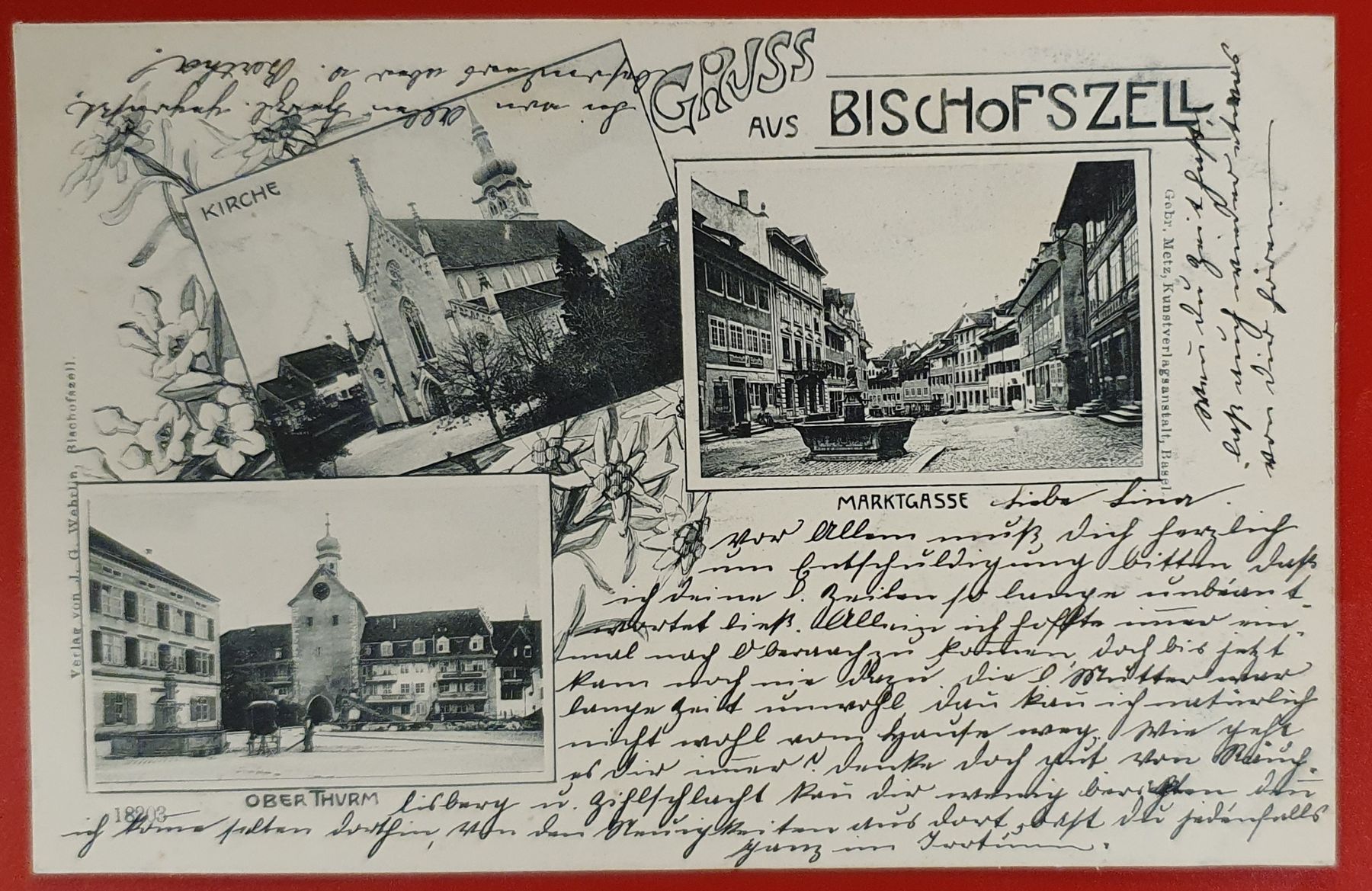 Ansichtskarten: Gruss aus Bischofszell 1902 – Gebraucht aus Kreuzlingen von Rschweiz1