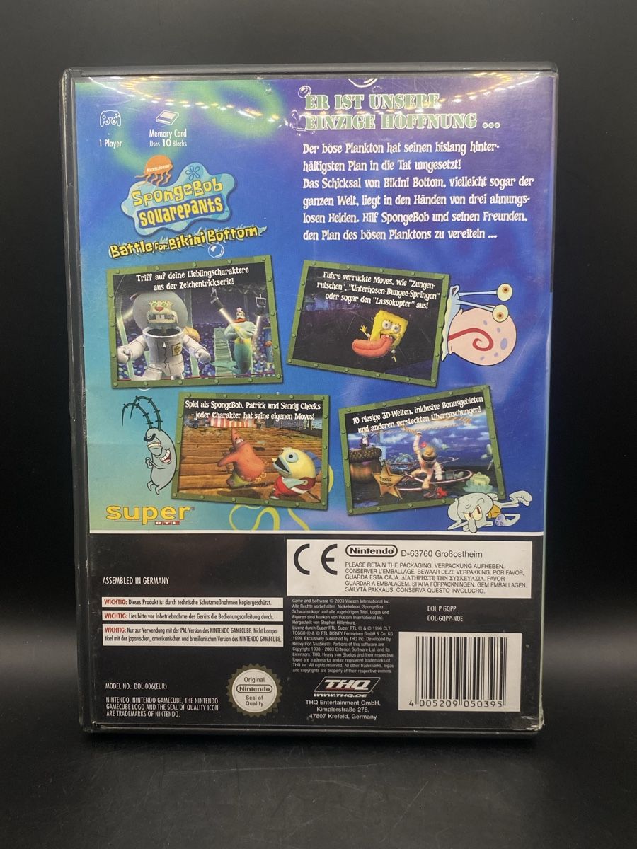 Nintendo Spiele: SpongeBob: Battle for Bikini Bottom Nintendo GameCube PAL EN – Gebraucht aus Kirchberg BE von swiss_slab 1