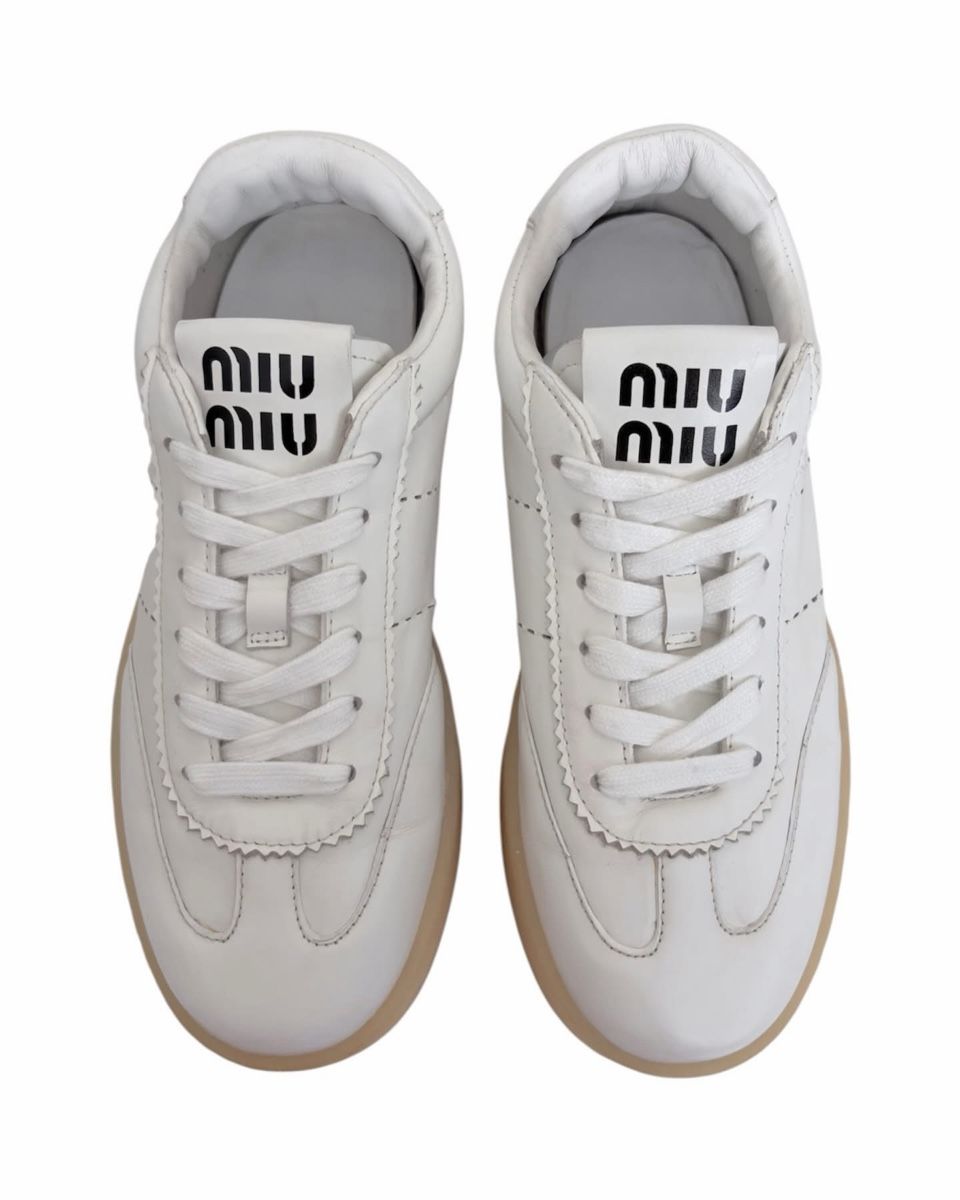 Miu Miu Scarpe da donna: Miu Miu White Sneakers Shoes – Usato da St.Josefen venduto da lop_lh8d 2