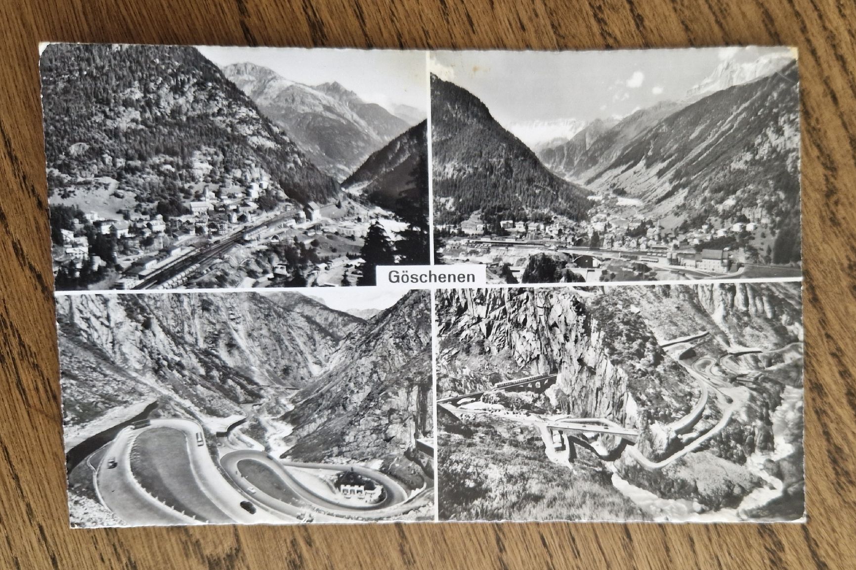 Cartoline postali: Vierbildkarte, Goeschenen 1963 – Usato da Ebikon venduto da Donar50
