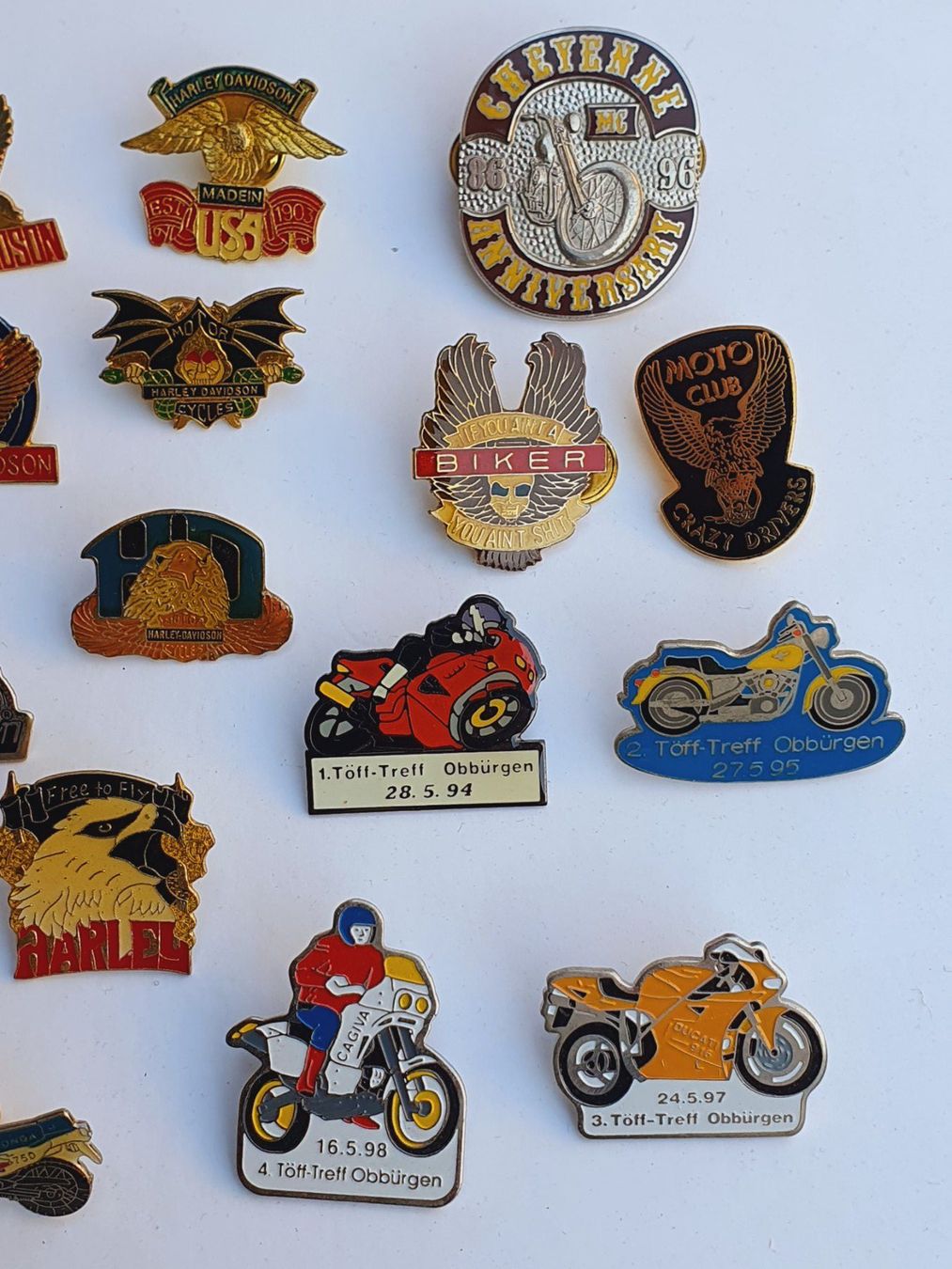Harley-Davidson Placchette & Badge: Harley Davidson Motorrad Töff Anstecker Pin – Usato da Stans venduto da Way 8