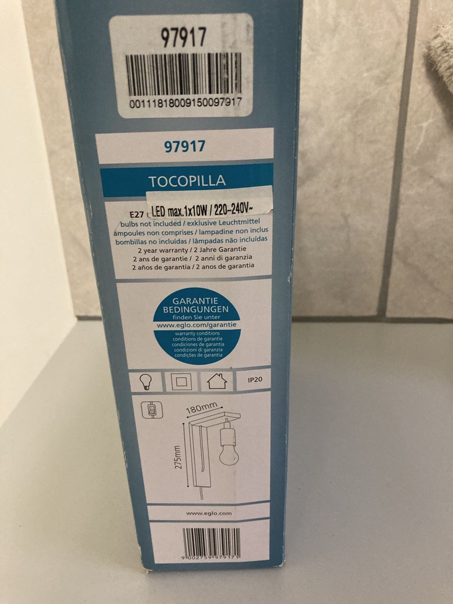 Lampade: EGLO – Nuovo (secondo la descrizione) da Zürich venduto da Feri11 1