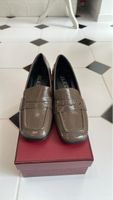 Elegante Julie Dee Lackleder Ballerinas, Gr. 37, Braun