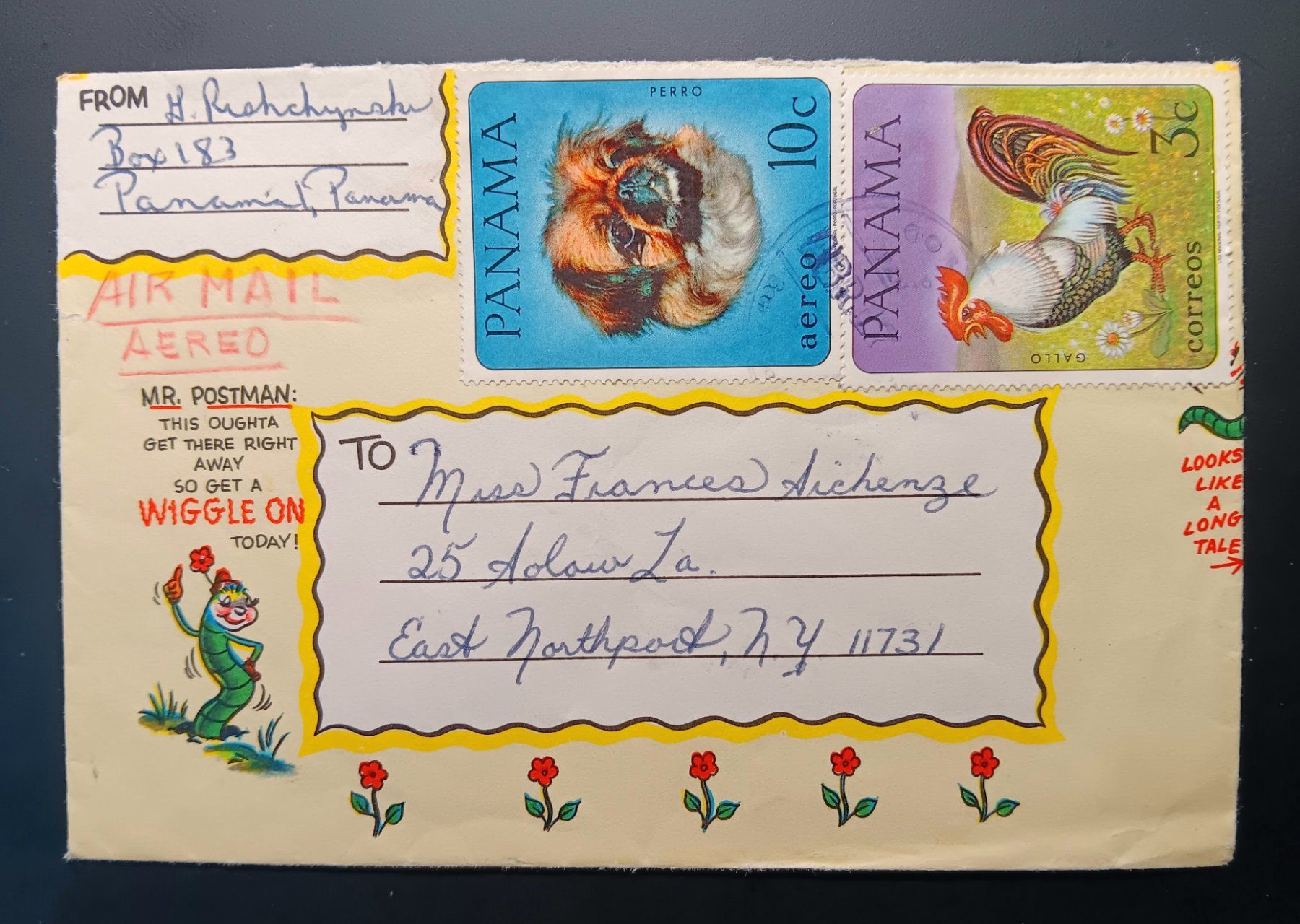 Alle Briefmarken: PANAMA BRIEF IN DIE USA – Gebraucht aus Holderbank AG von DINOS-PHILA