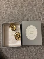 Dior Clip Ohrringe, vergoldet Vintage