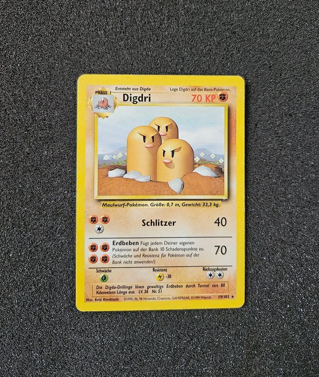 Digdri Pokémon Karte 1999 (Gebraucht) in Rüschlikon für CHF 3 – mit ...