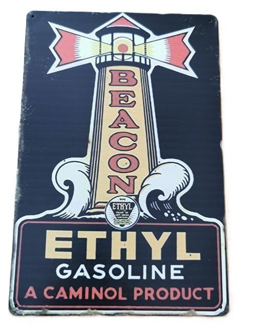 Insegne: BEACON ETHYL - Blechschild  (neu/OVP) – Nuovo e nell'imballaggio originale da Wilen b. Wollerau venduto da morethanmusic