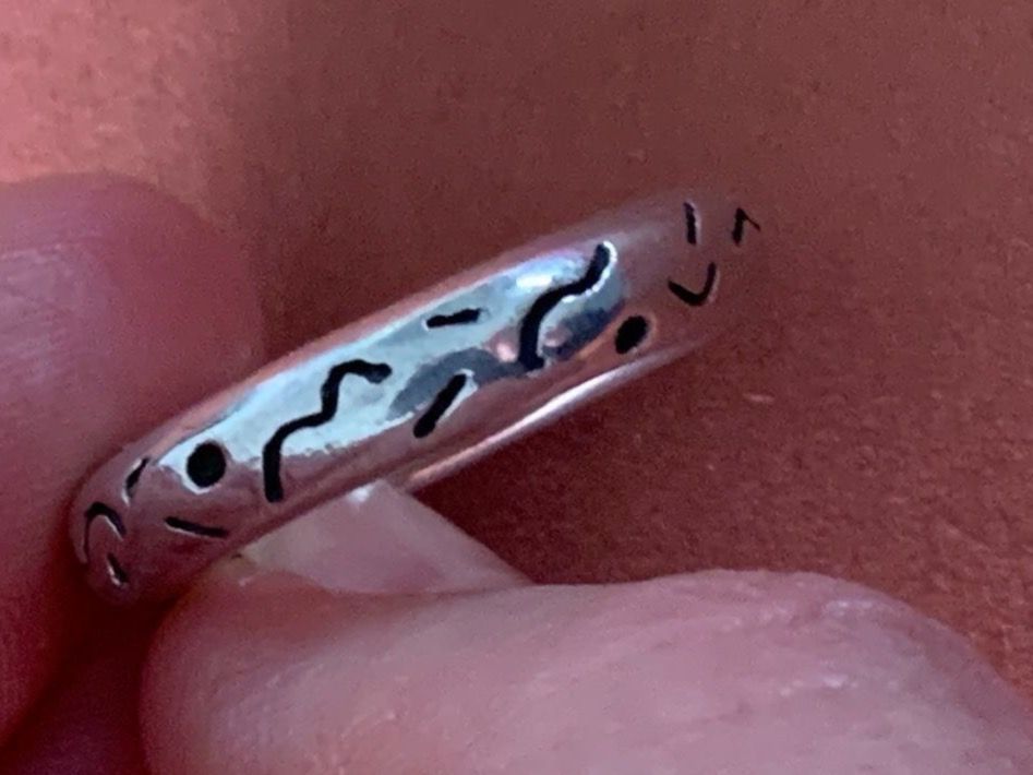 Ringe: Dicker Silberring Wellenpunkt (50/16) – Gebraucht aus Dittingen von Bellevista 7