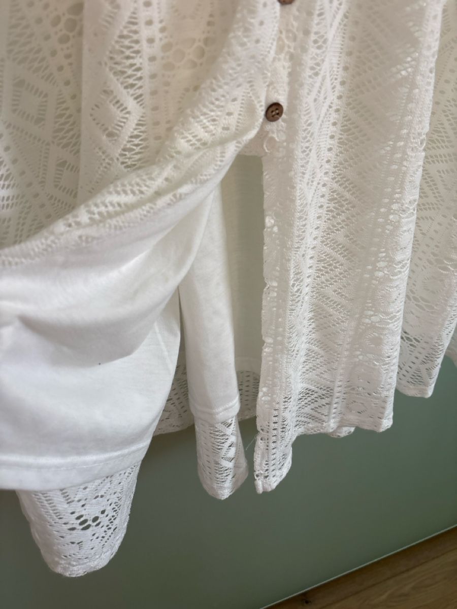 Kleider: Kleid Weiss Spitzenoptik Grösse L – Neu (gemäss Beschreibung) aus Hendschiken von Uraniali 3