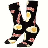 🍳Lustige Ei & Speck Socken – Bequem & Stylisch für alle!🧦