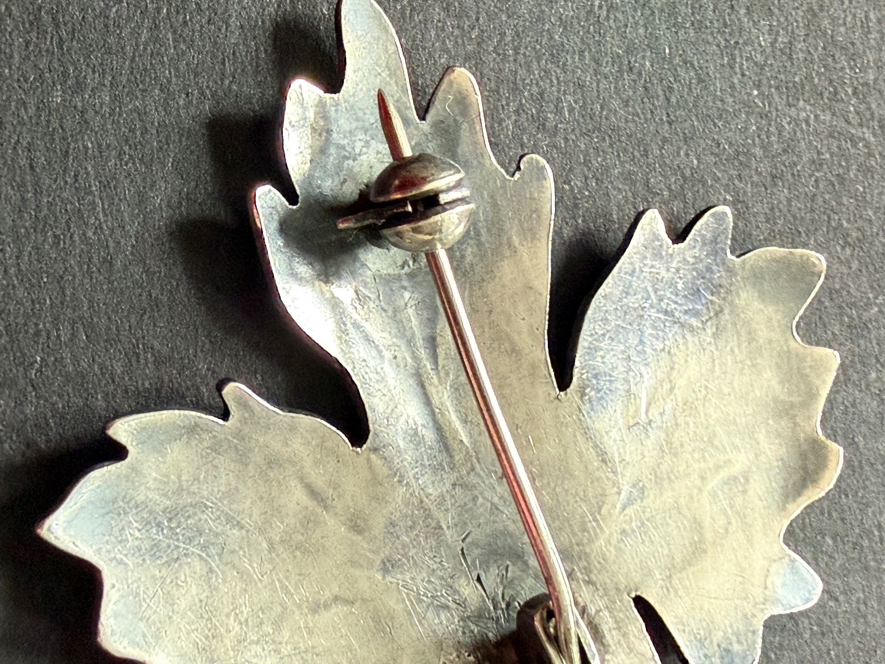 Spille & Fermagli: Vintage Brosche, Blattform, Silber 800 – Usato da Zürich venduto da leo0105 4
