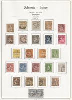 Serie sitzende Helvetia inkl. den hohen Werten / CHF 2700.--