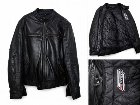 Lederjacke S-Line Schwarz Grösse L guter Zustand