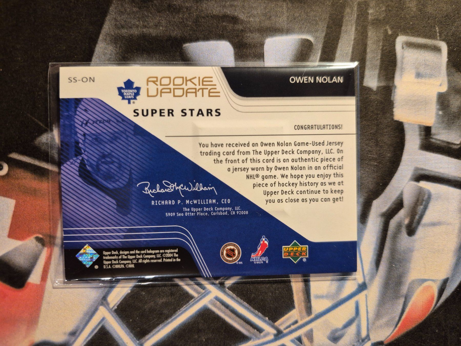 NHL Carte collezionabili: NHL Owen Nolan Toronto Maple Leafs 39/75 – Usato da Treiten venduto da Sauber73 1