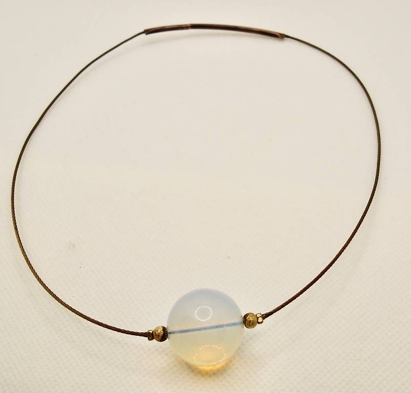 Catenine: Opalit und Edelstahl- Spirale Colliers – Nuovo e nell'imballaggio originale da Suhr venduto da Maxmusic2308 2