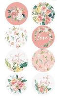 40 Sticker Aufkleber Etiketten Blumen Rosen Blumen