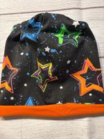 Sterne Beanie, Wendemütze, Ökotex, Gr. 50 NEU