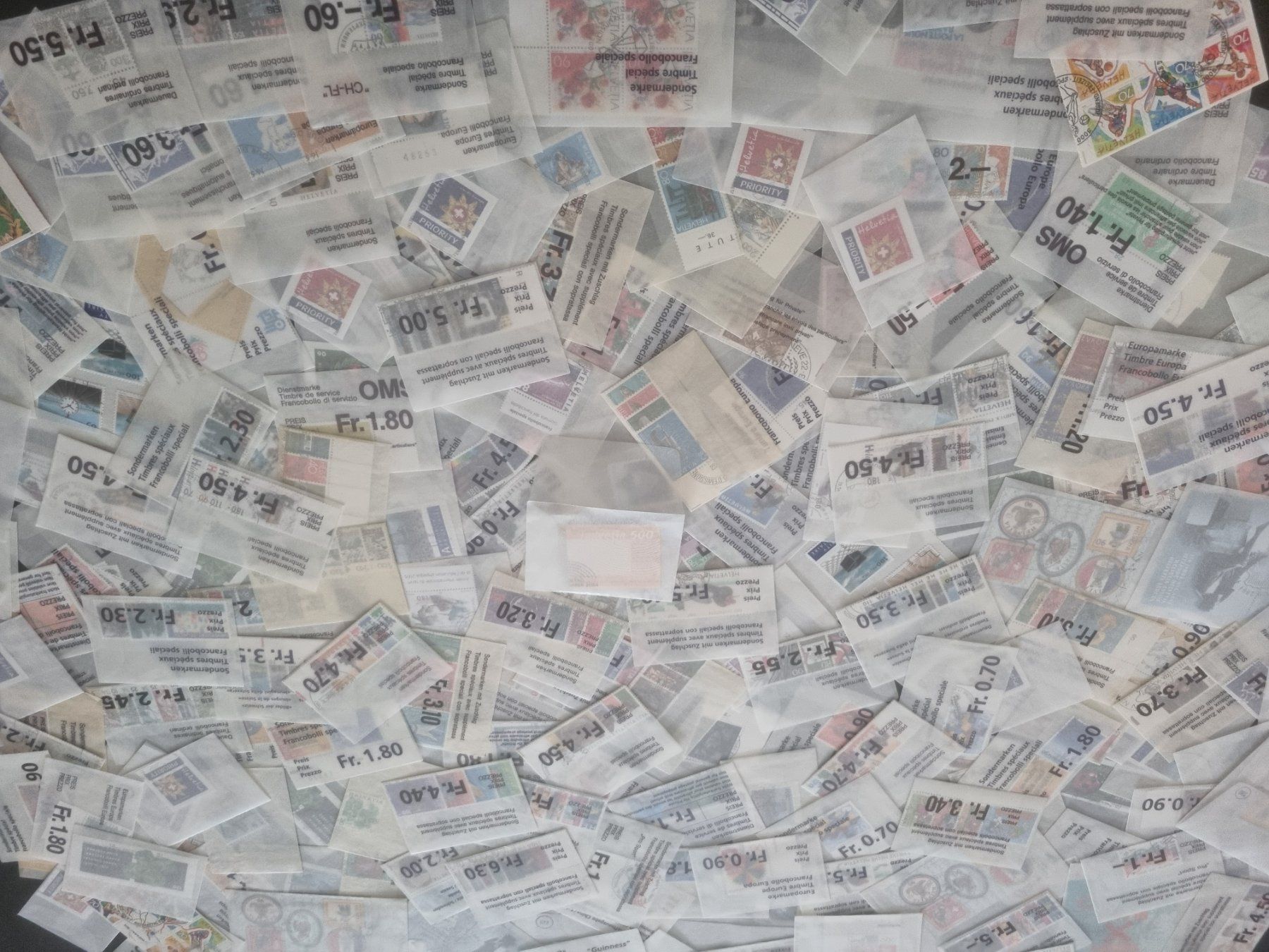 Tous les timbres: ca. 200 Pergamintüten mit CH Aboware – D'occasion à Gümligen par Geniusbuy