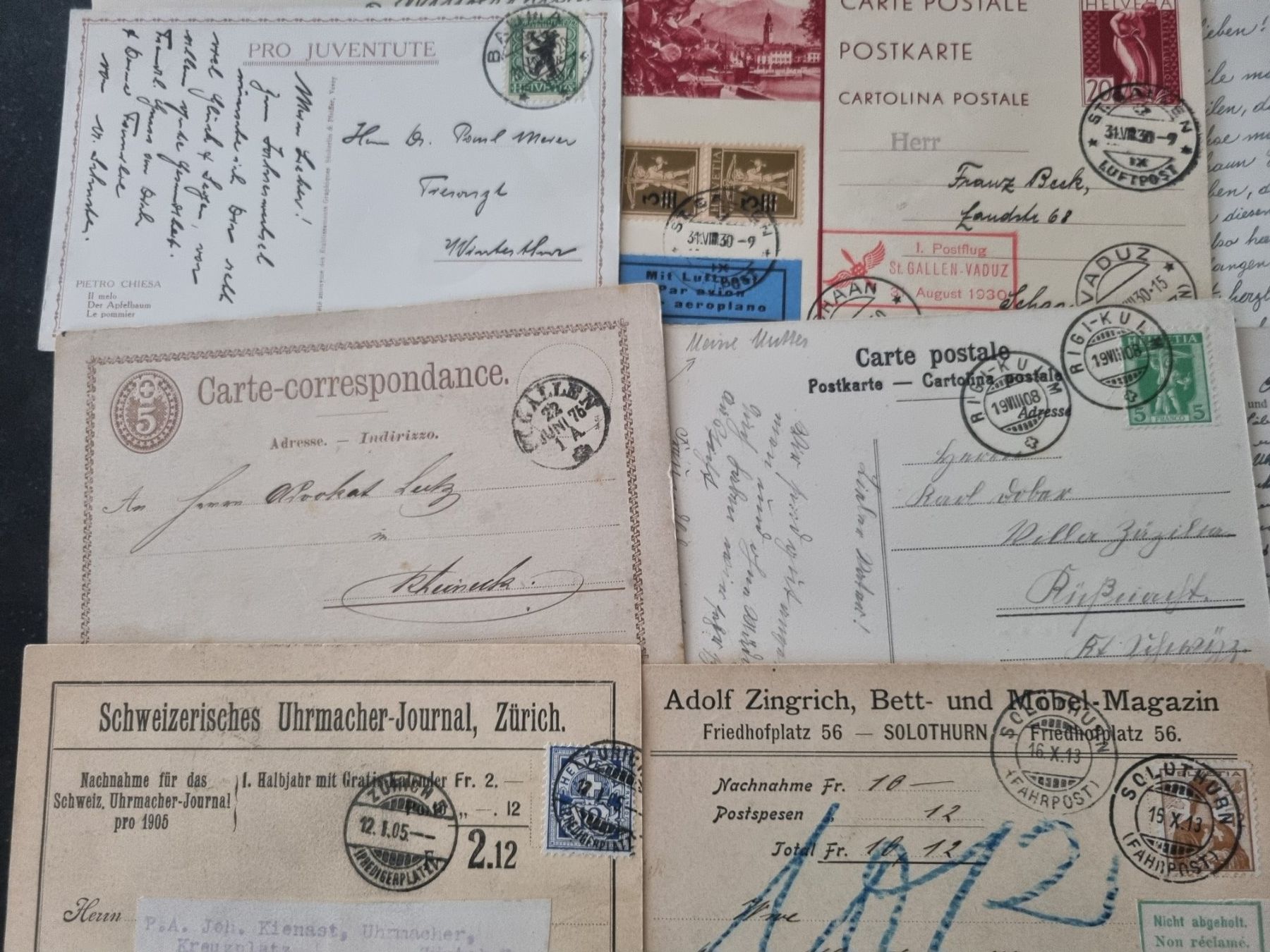 Tutti i francobolli: Lot mit 20 Postkarten/AK/Etikette – Usato da Gümligen venduto da Geniusbuy 1