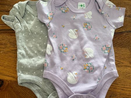 Body-Set-Strampler-Motive- Kurzarm-60% Cotton Gr.56-62