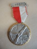 1957 Schweiz Schützenfest  Medaille Kranz Feld SSV