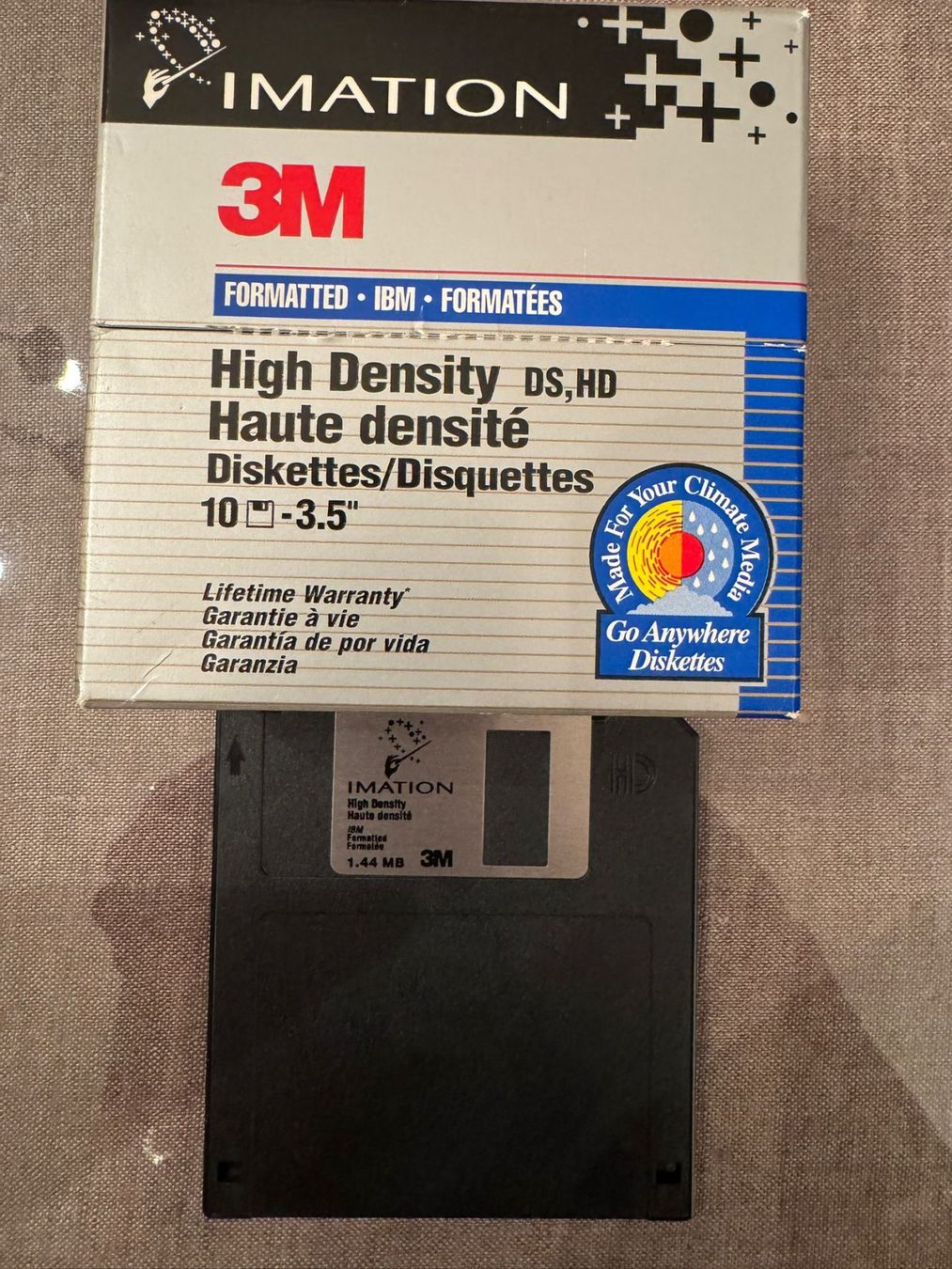 Schallplatten: Pack of 5x Blank IMATION 3M Disquettes High-Density – Neu (gemäss Beschreibung) aus Zürich von aygo_a