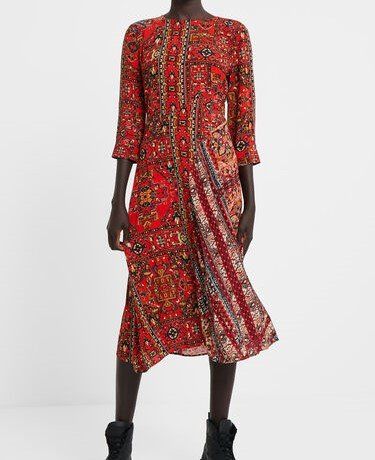 Robe Desigual Taille M (38) Multicolore - Occasion Très Bon état, Style évasé Asymétrique