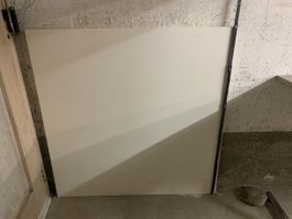 3 Holzplatten weiss beschichtet quadratisch gebraucht