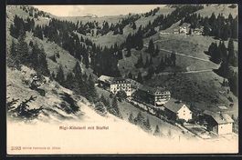 Rigi-Klösterli mit Staffel, Wanderer mi
