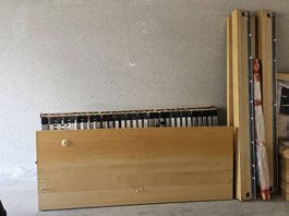 Malm Bett 180x200 inkl. verstellbaren Lattenrost 2x