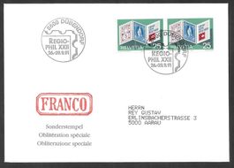 Sonderbrief S. 1435 Regiophil Dübendorf 26.-29.9.1991