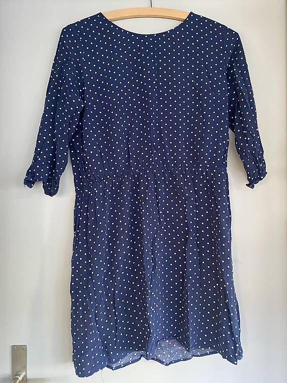 Vestiti: Blau weiss getupftes Kleid – Usato da Riehen venduto da Amapolita