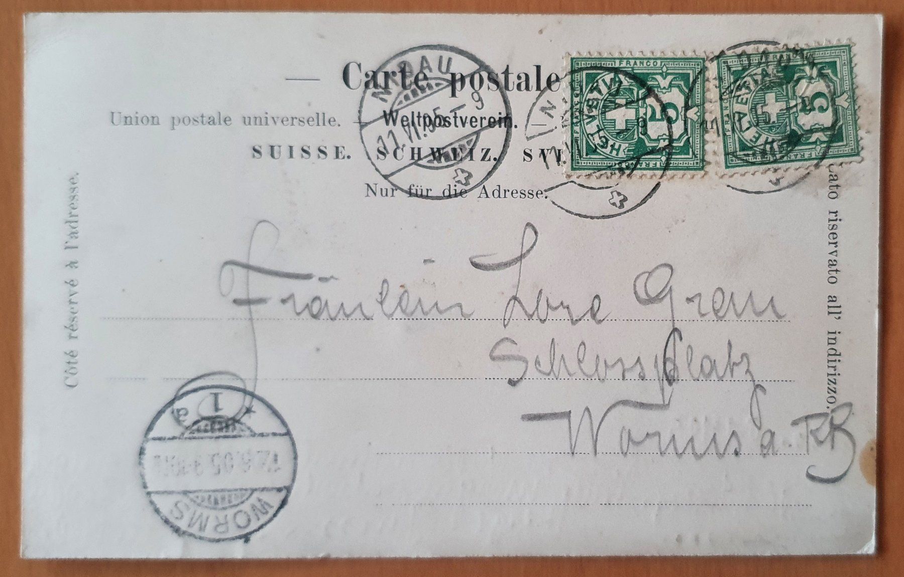 Ansichtskarten: Schloss Nidau 1905 – Gebraucht aus Kreuzlingen von Rschweiz1 1