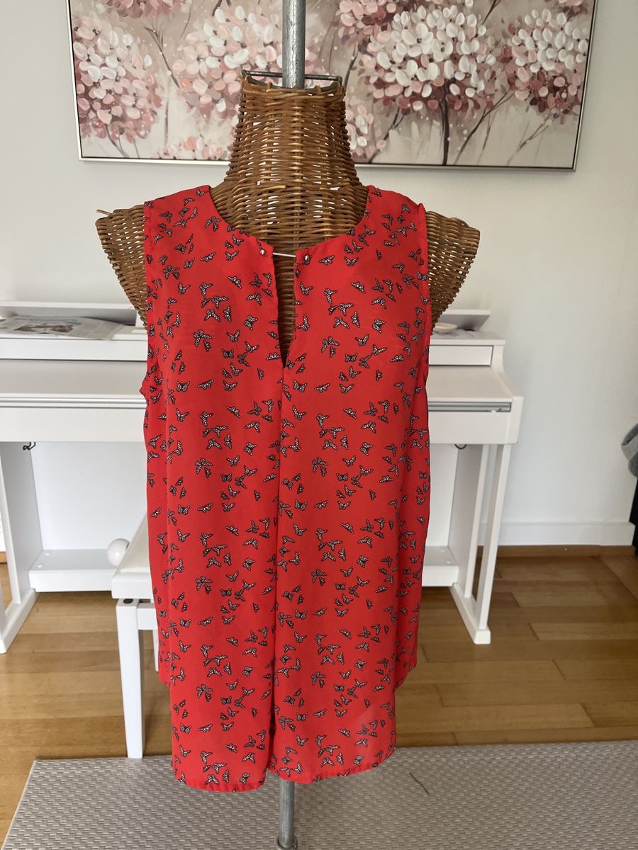 Primark Camicette: Top mit Schmetterlingen von Primark, 38 – Usato da Solothurn venduto da Bobesch08 1