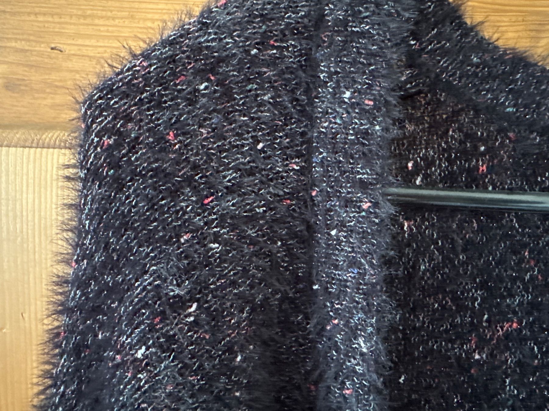 S.Oliver Giacche: Strickjacke, s.Oliver, Gr. XS, schwarz, Glitzergarn – Usato da Winterthur venduto da britsi 1