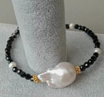 Schöne Spinel Perle Armband Edelstein Bracelet Perle Echt