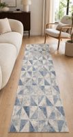Harmony 3212 Türkis – Kurzflor-Läuferteppich 80 x 300 cm